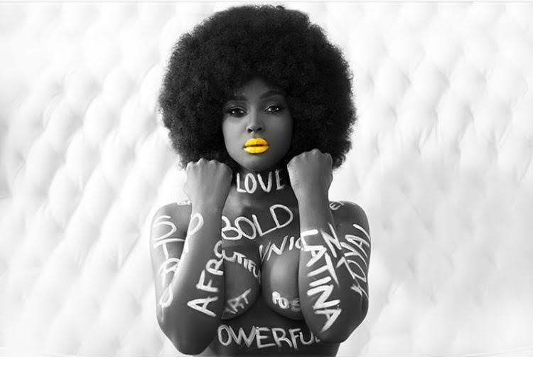 "I Am Not My Hair Series" "Afro-Latina" by, Artbysimplyjess